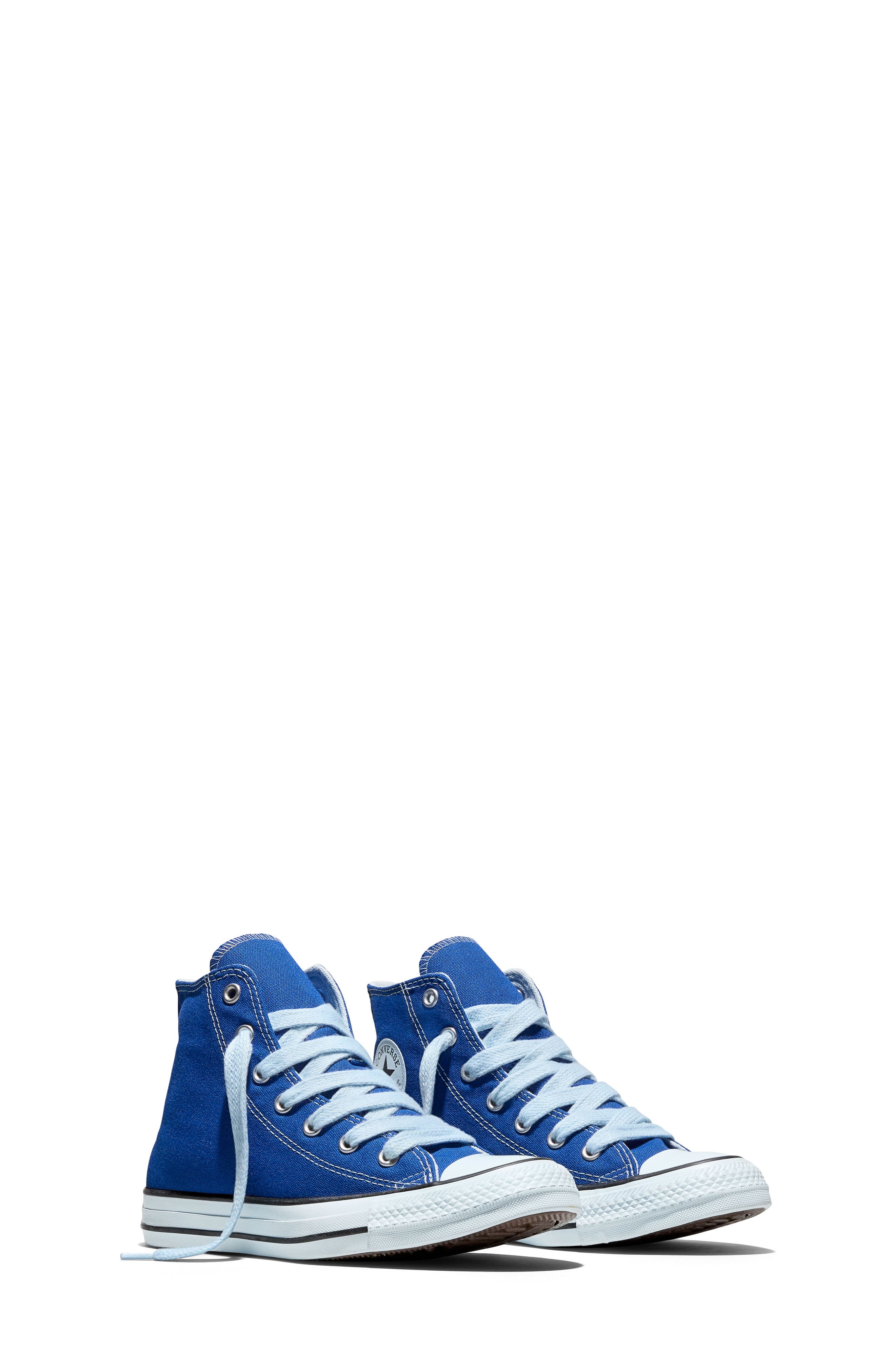 Kids' Chuck Taylor All Star Canvas High Top Sneaker, Alternate, color, BLUE/ COLD TOUCH/ BLACK