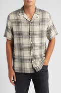 AllSaints Padres Plaid Camp Shirt
