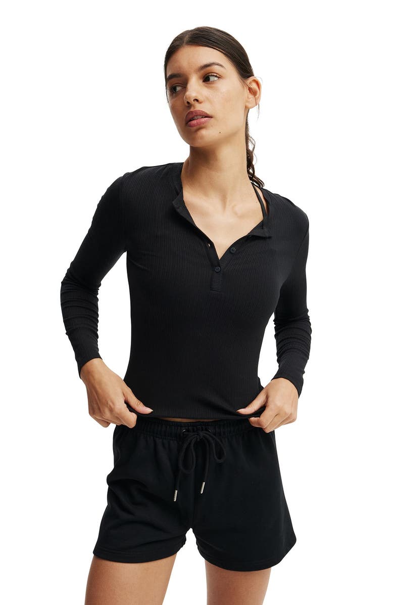 COTTON ON BODY Women's Active Sheer Rib Longsleeve, Main, color, 