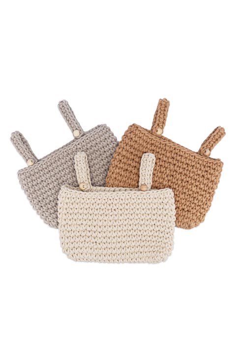 Assorted 3-Pack Hanging Storage Bins