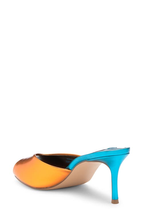 Steve Madden Rowe Peep Toe Sandal In Orange Multi