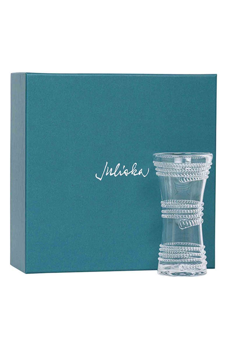 Juliska Ella 6-Inch Corset Vase, Alternate, color, Clear
