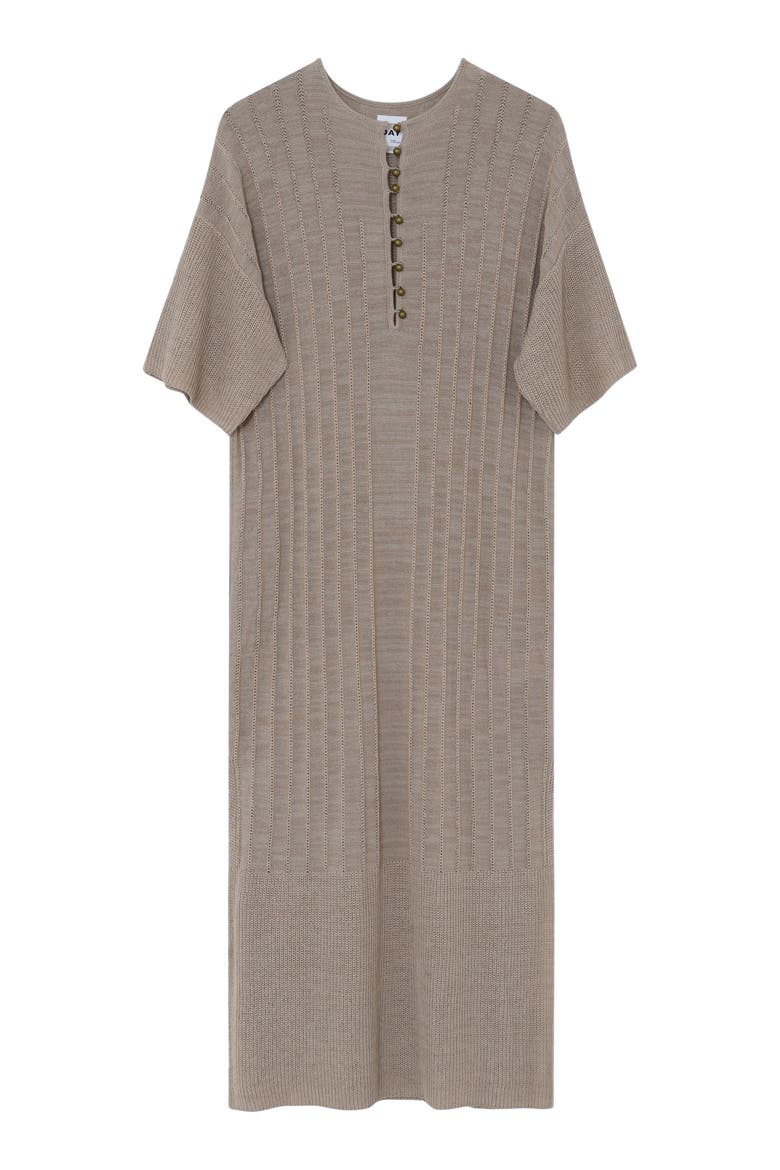 Stellan Loose Ribbed Knit Dress, Alternate, color, Cobblestone