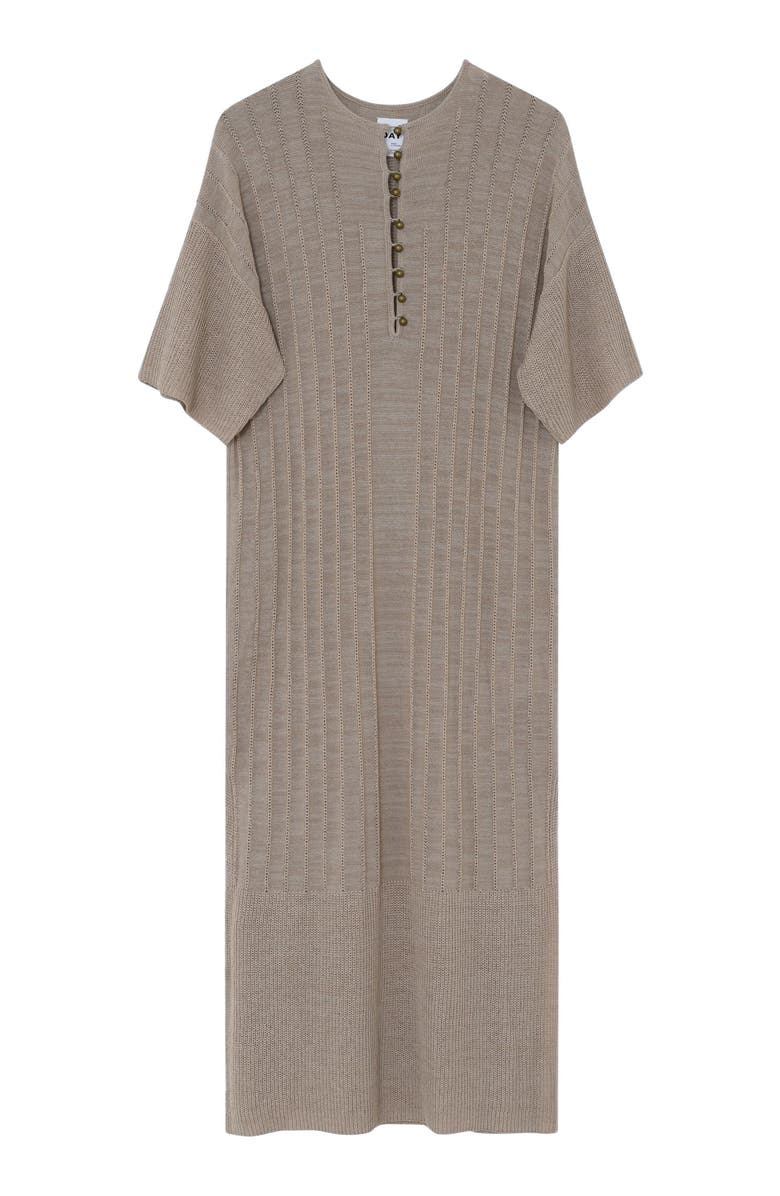 DAY Birger et Mikkelsen Stellan Loose Ribbed Knit Dress, Alternate, color, Cobblestone