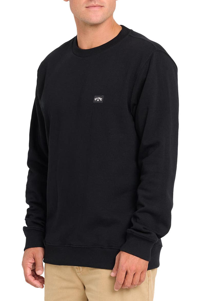 All Day Crewneck Sweatshirt, Alternate, color, BLACK