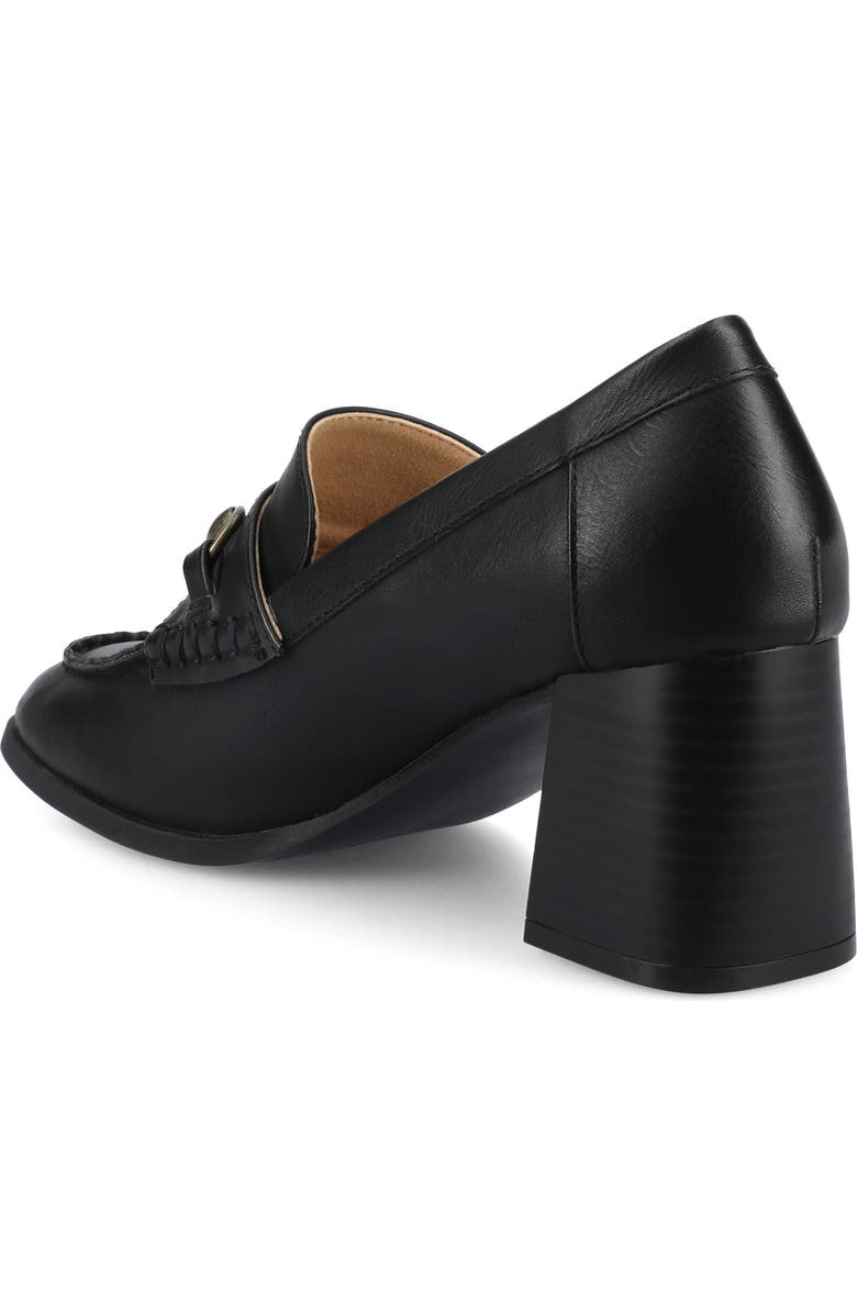 Journee Collection Aisha Moc Toe Loafer Pump, Alternate, color, Black