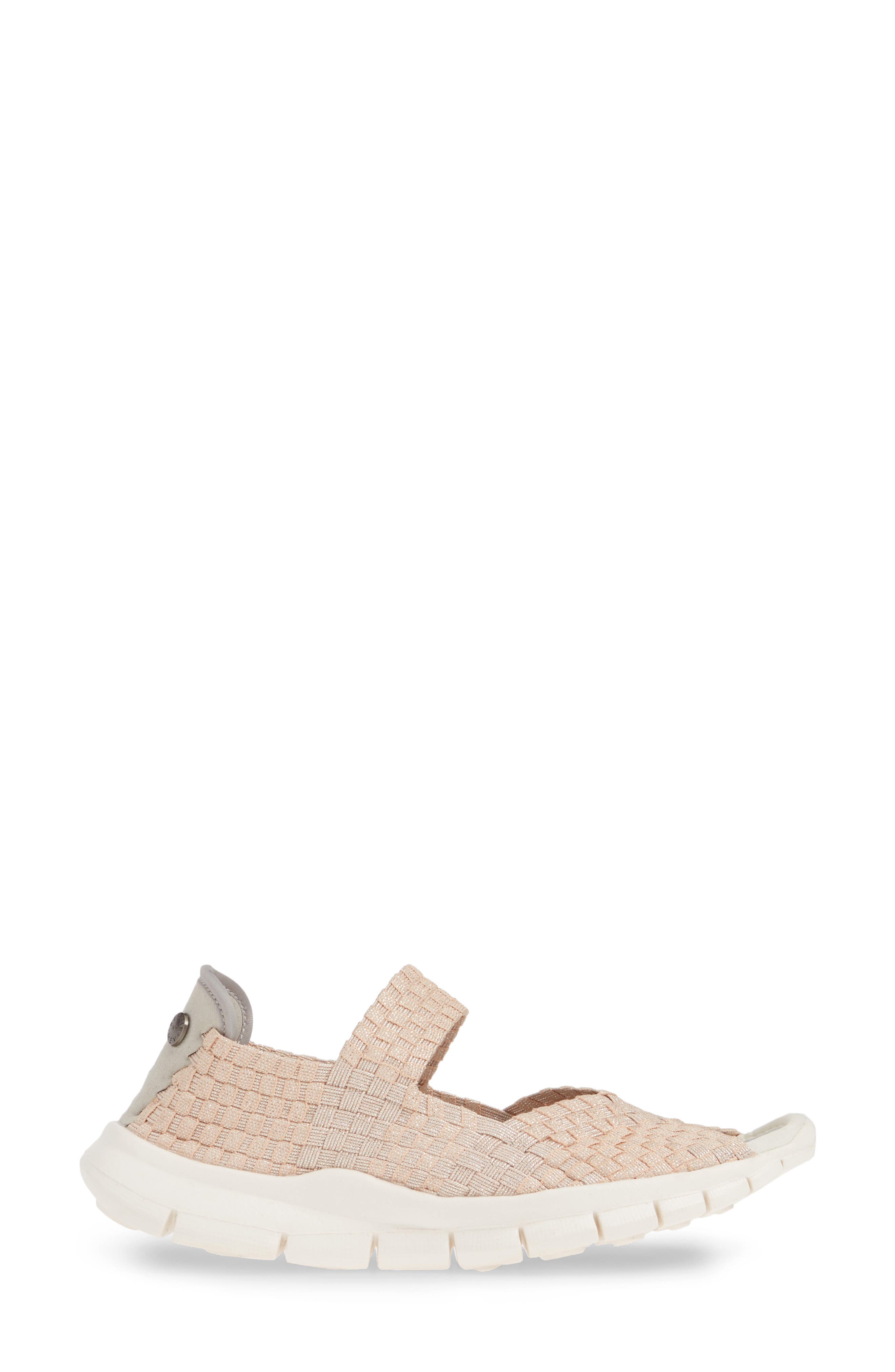'Comfi' Mary Jane Flat, Alternate, color, NEW BLUSH SHIMMER FABRIC