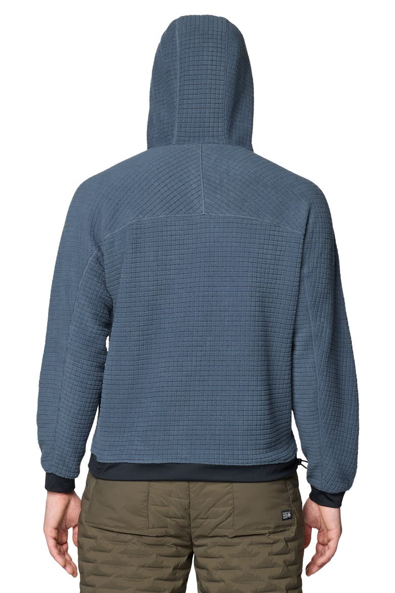 Summit Grid Big Grid Hoodie, Alternate, color, MOON BLUE