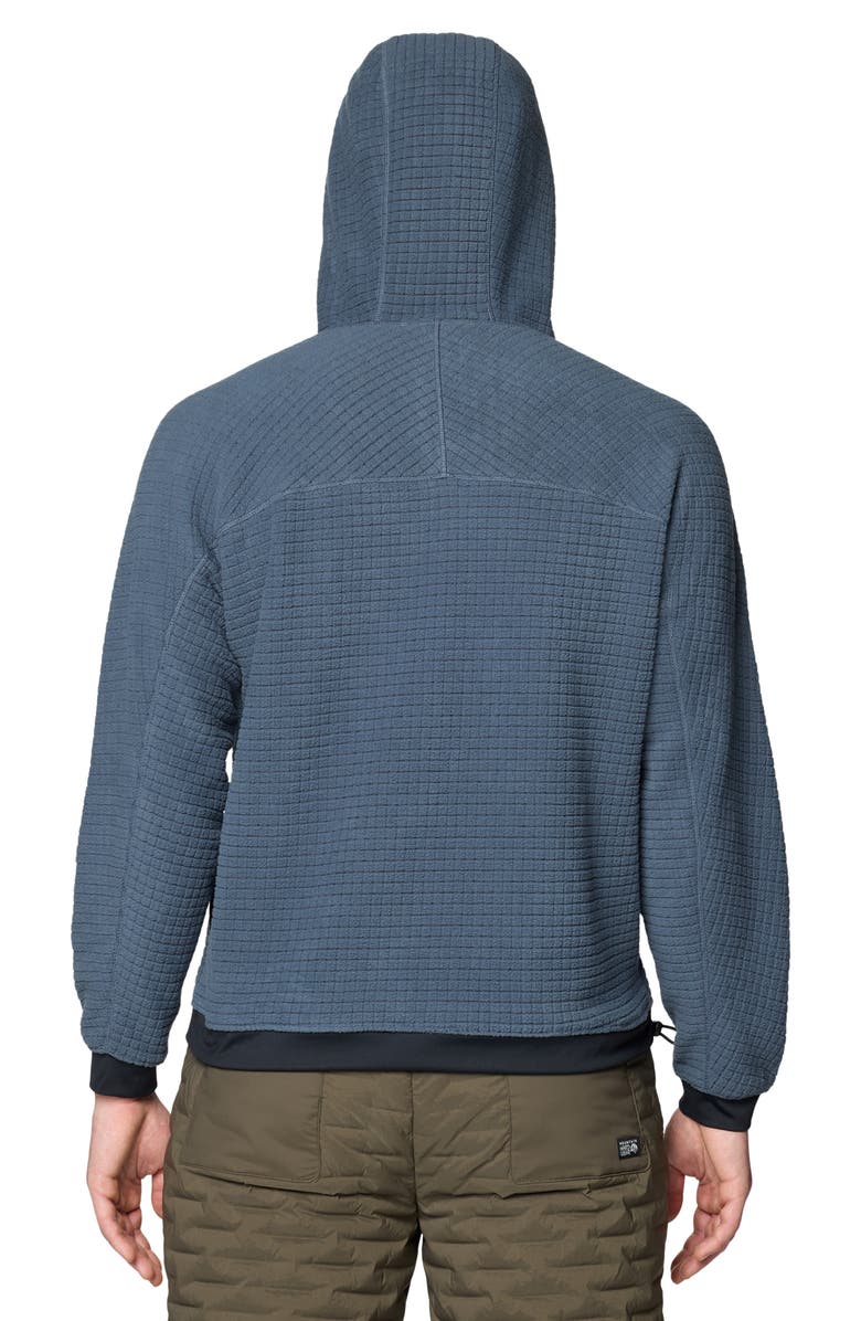 Mountain Hardwear Summit Grid Big Grid Hoodie, Alternate, color, Moon Blue