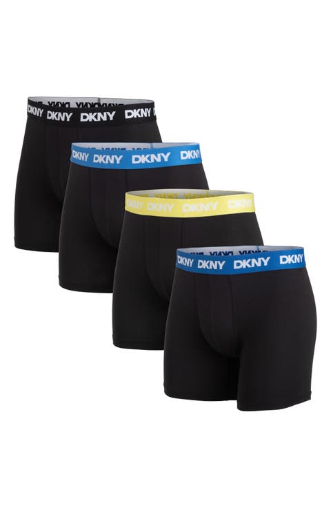Cotton Stretch Pack of 4 Boxer Briefs