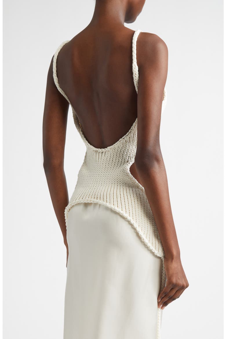 Kora Corset Sweater, Alternate, color, IVORY