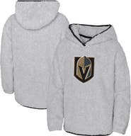 Outerstuff Girls Youth Heather Gray Vegas Golden Knights Ultimate Teddy Fleece Pullover Hoodie