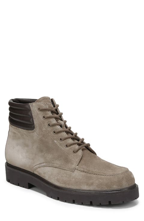 Leonard Lugged Suede Boot (Men)