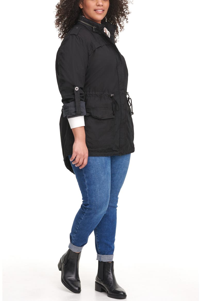 Levi's® Parachute Cotton Fishtail Jacket, Alternate, color, BLACK