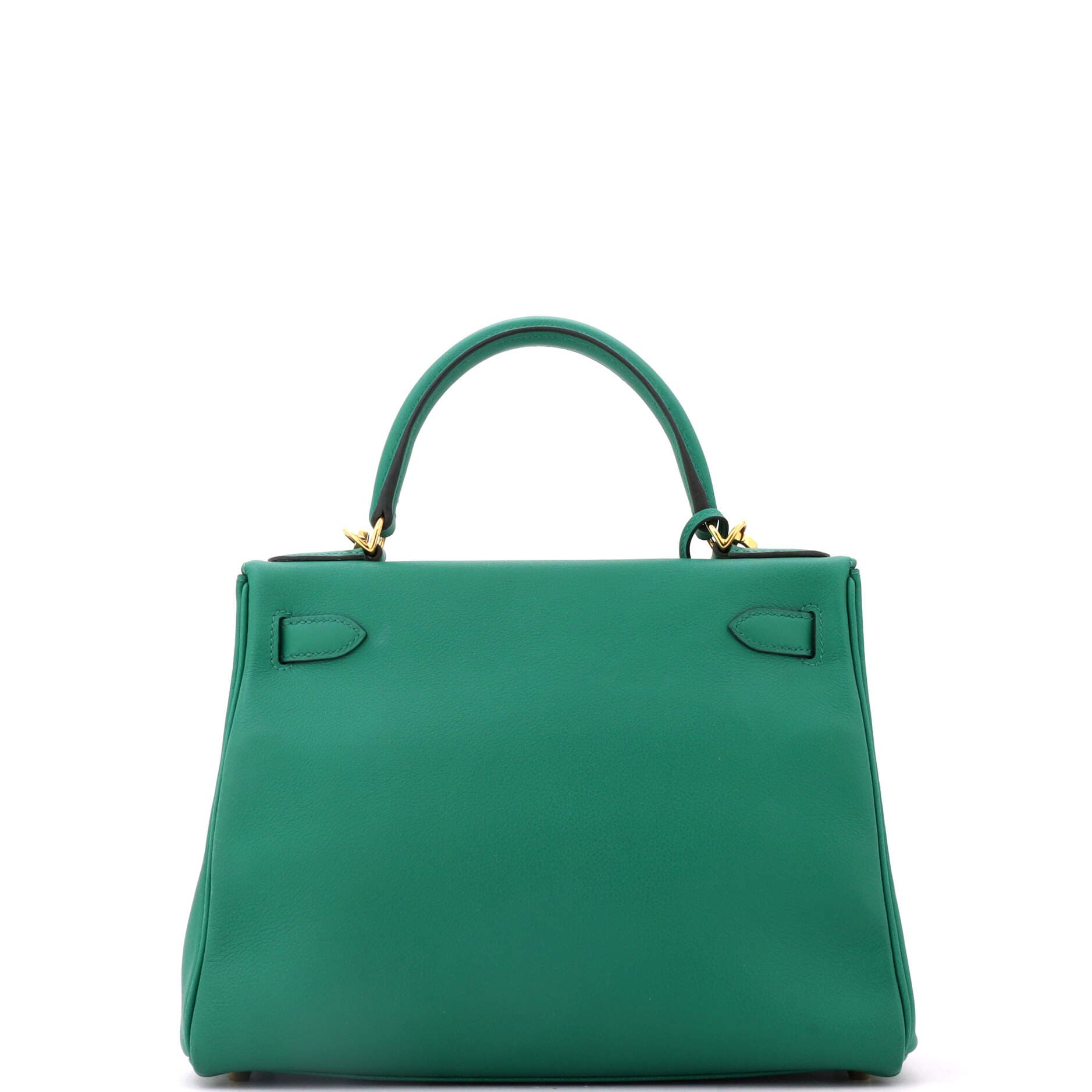 Pre-Owned Hermes Kelly Handbag Green Evercolor with Gold Hardware 28, Alternate, color, Vert Vertigo