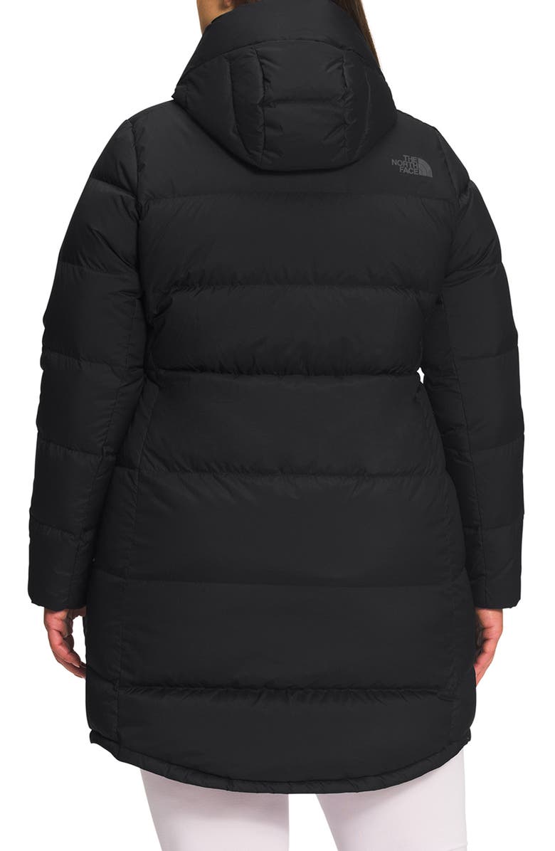 The North Face Metropolis Water Repellent 550 Fill Power Down Hooded Parka, Alternate, color,