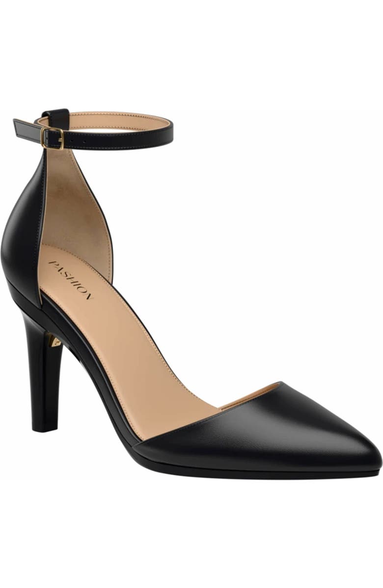 Pashion Footwear The D'Orsay 4" Stiletto Heel, Main, color, Coal Leather