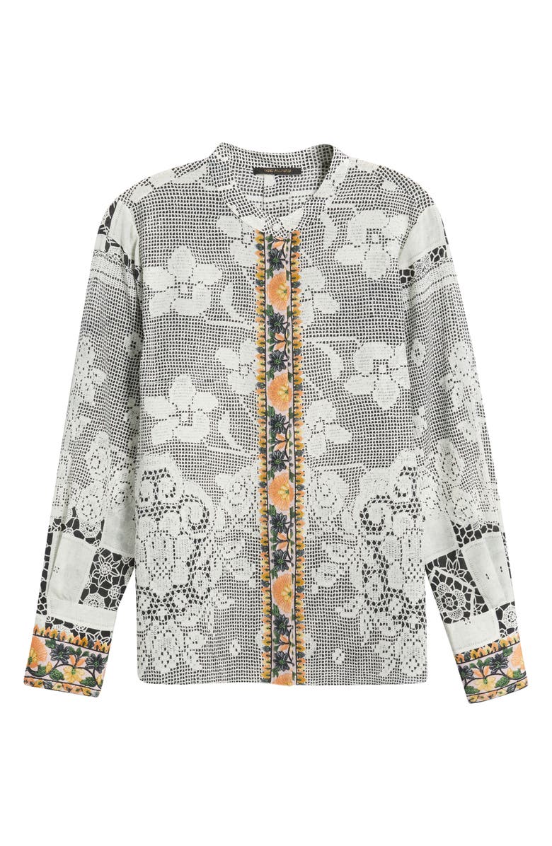 KOBI HALPERIN Eloise Woven Silk Shirt, Alternate, color, 