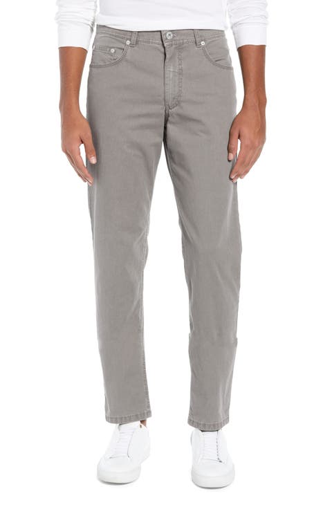 Ice Straight Leg Cotton Twill Five-Pocket Pants