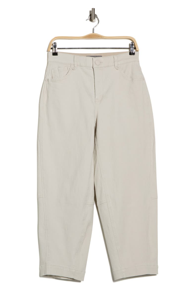 Relaxed Fit Barrel Leg Jeans, Main, color, PALE STONE