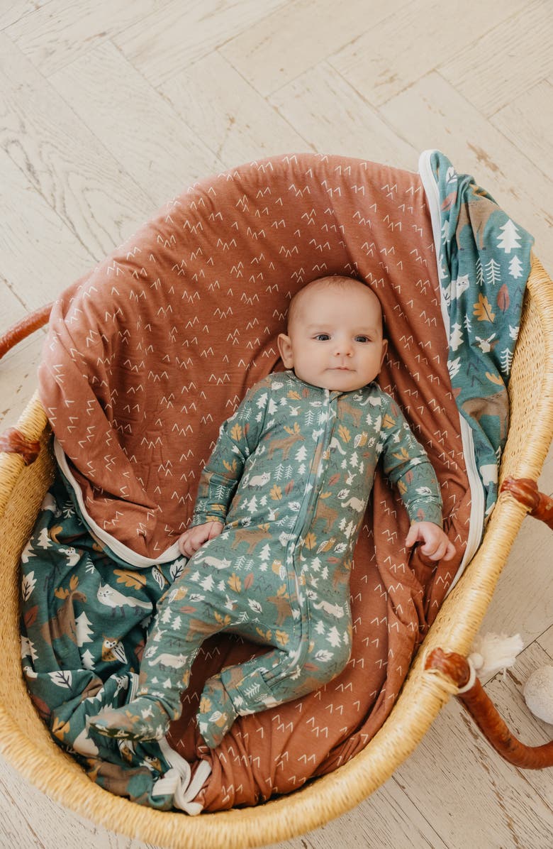 Copper Pearl Atwood Zip-Up Footie Pajamas, Alternate, color, Atwood