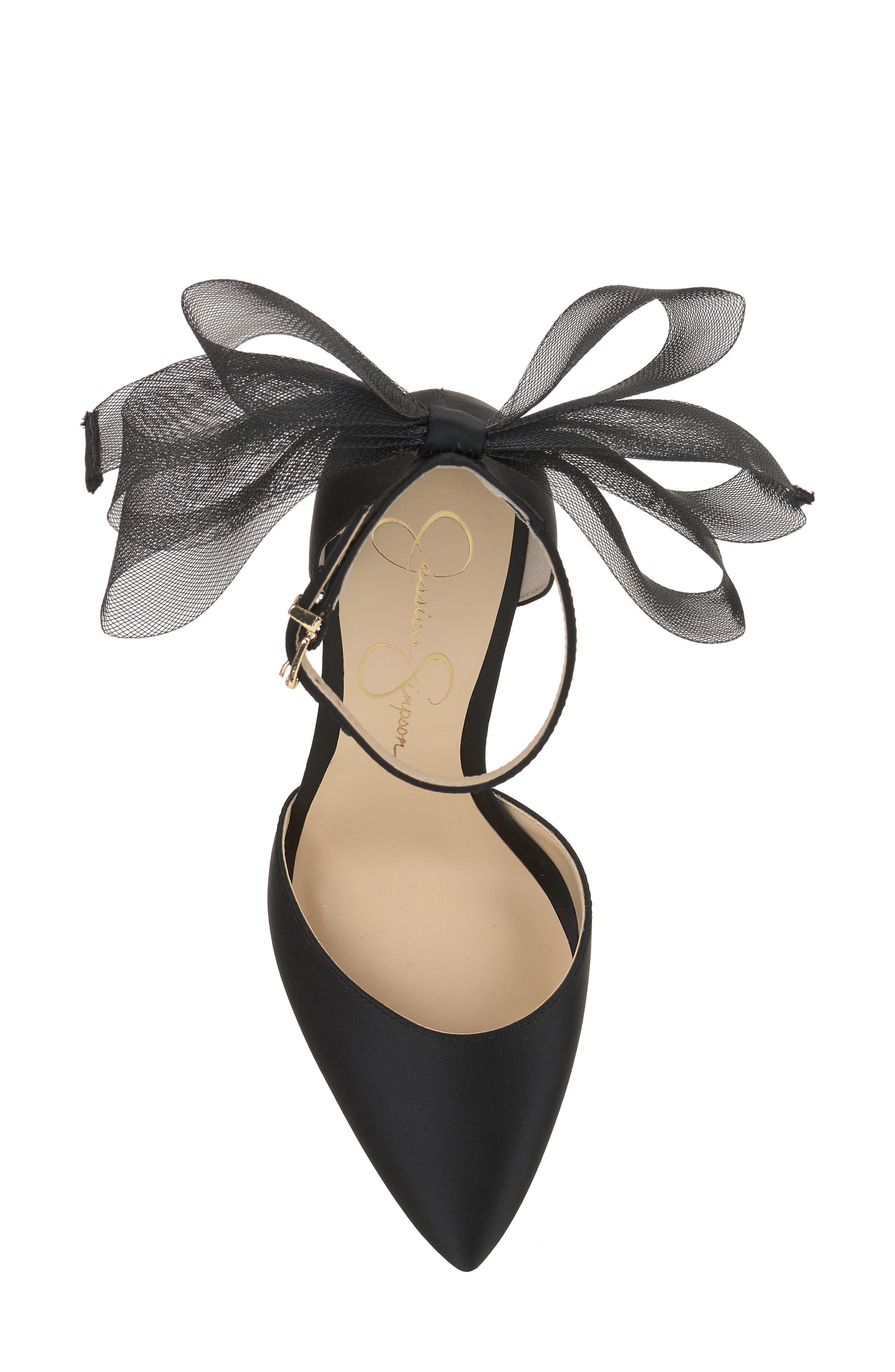 Jessica Simpson Phindies Ankle Strap Pointed Toe Pump, Alternate, color, Black