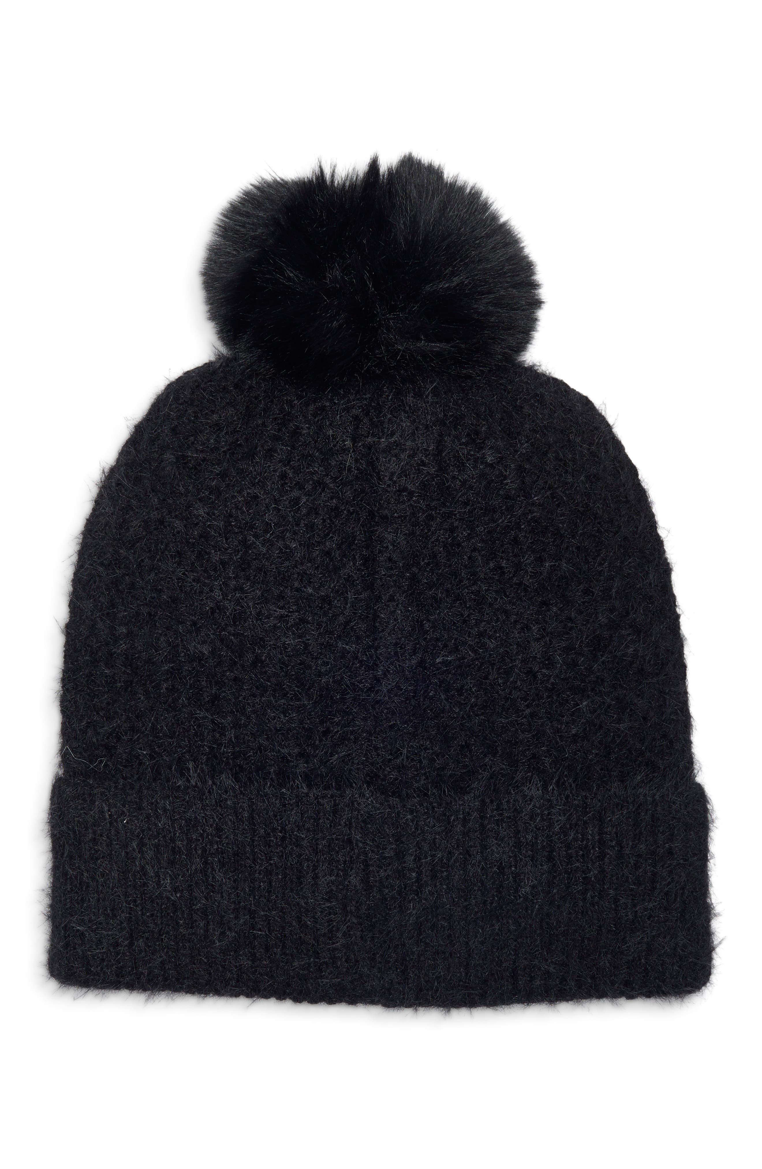 Faux Pearl Embellished Beanie