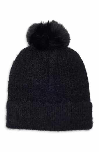 Faux Pearl Embellished Beanie