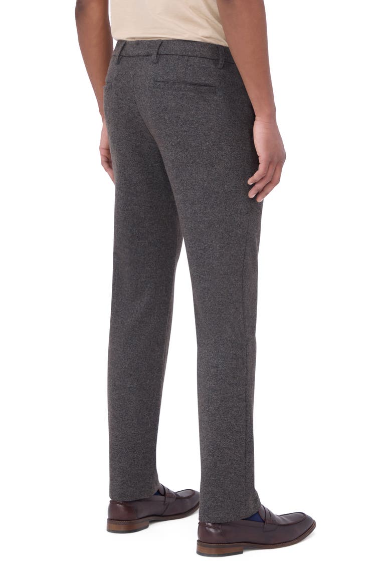 Flat Front Wool & Cotton Blend Chino Pants, Alternate, color, ZINC