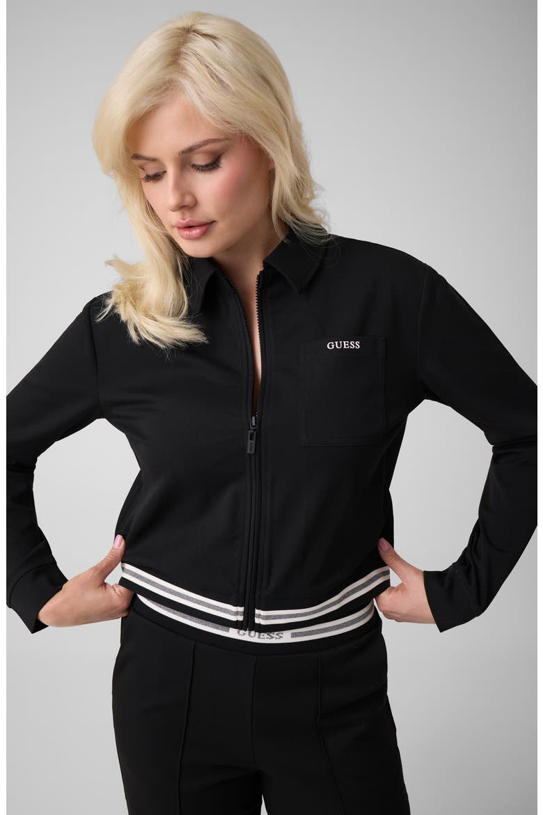 Goliarda Full Zip Jacket, Alternate, color, BLACK-BLACK