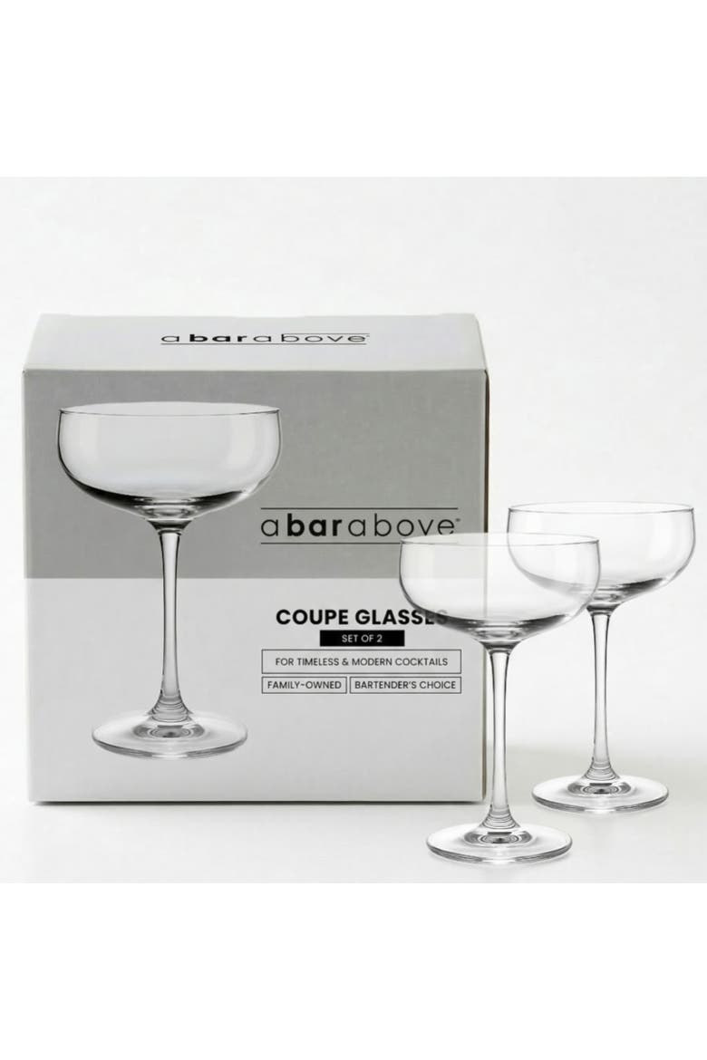 Classic Coupe Glasses, Main, color, Clear