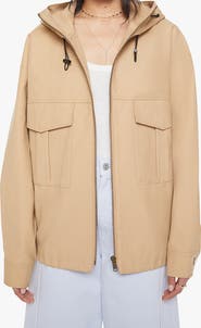 MOTHER The Light Drizzle Hooded Cotton Jacket