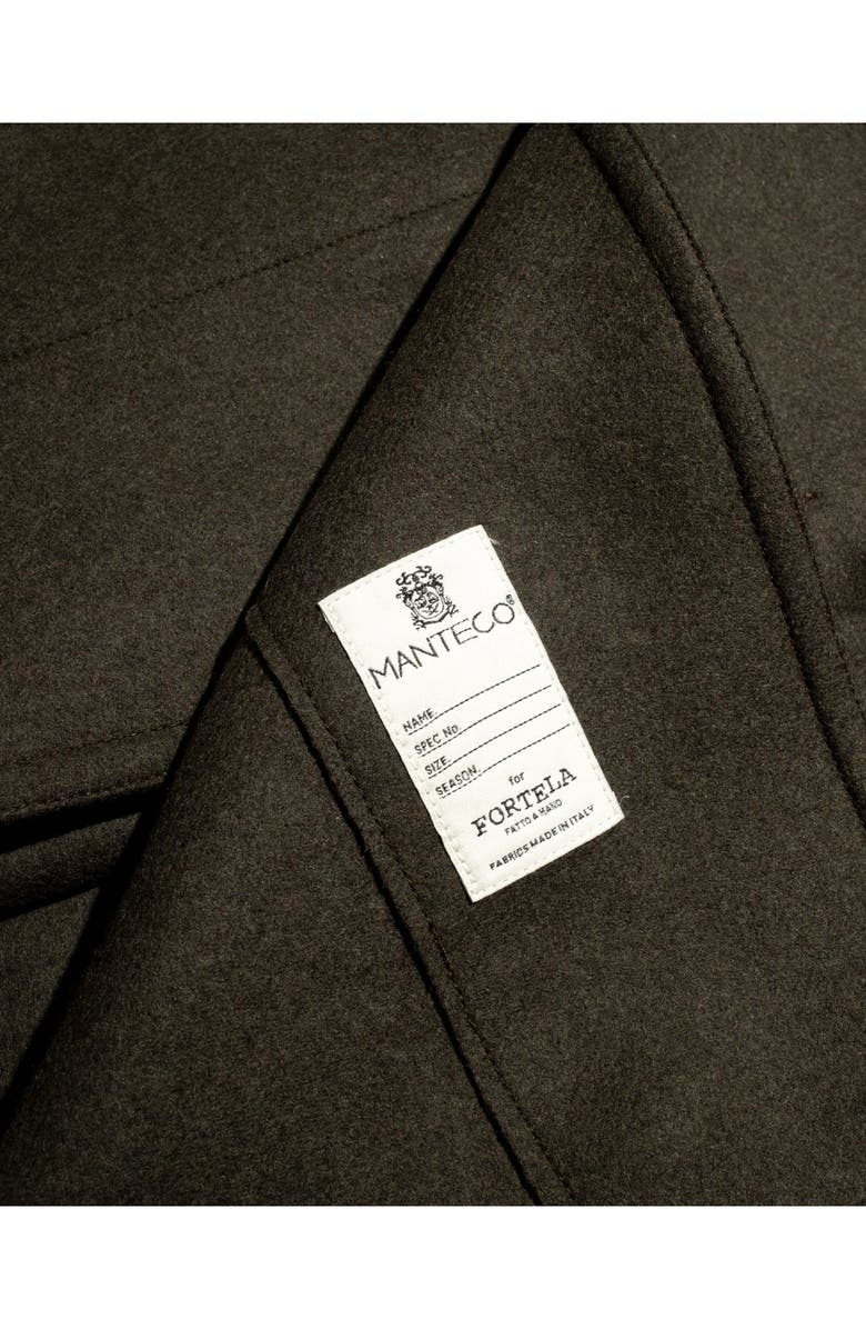 Fortela Balbo Double-Breasted Wool Coat, Alternate, color, Green