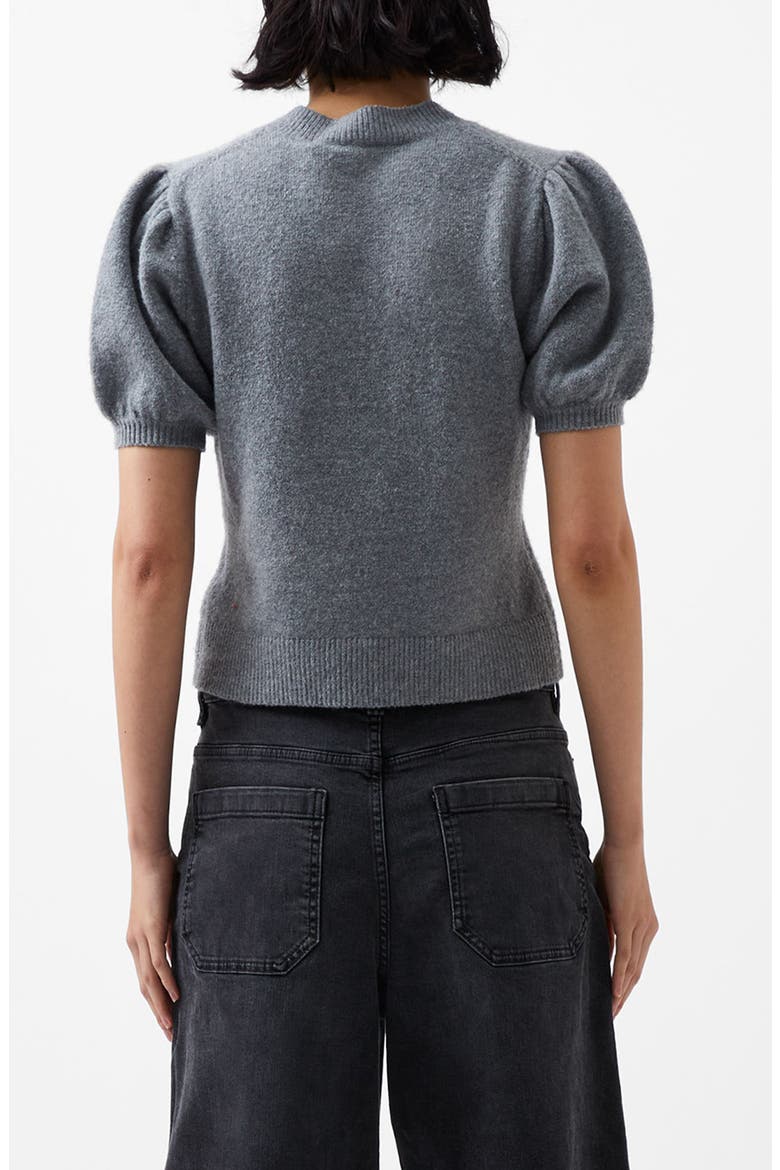 Vhari Puff Sleeve Cardigan, Alternate, color, MEDIUM GREY