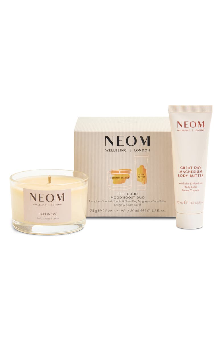 NEOM Wellbeing Feel Good Mood Boost Set $33 Value, Main, color, 