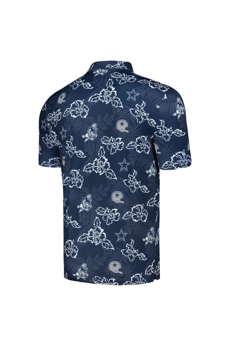 Men's Reyn Spooner Navy Dallas Cowboys Throwback Pua Performance Polo, Alternate, color, Navy