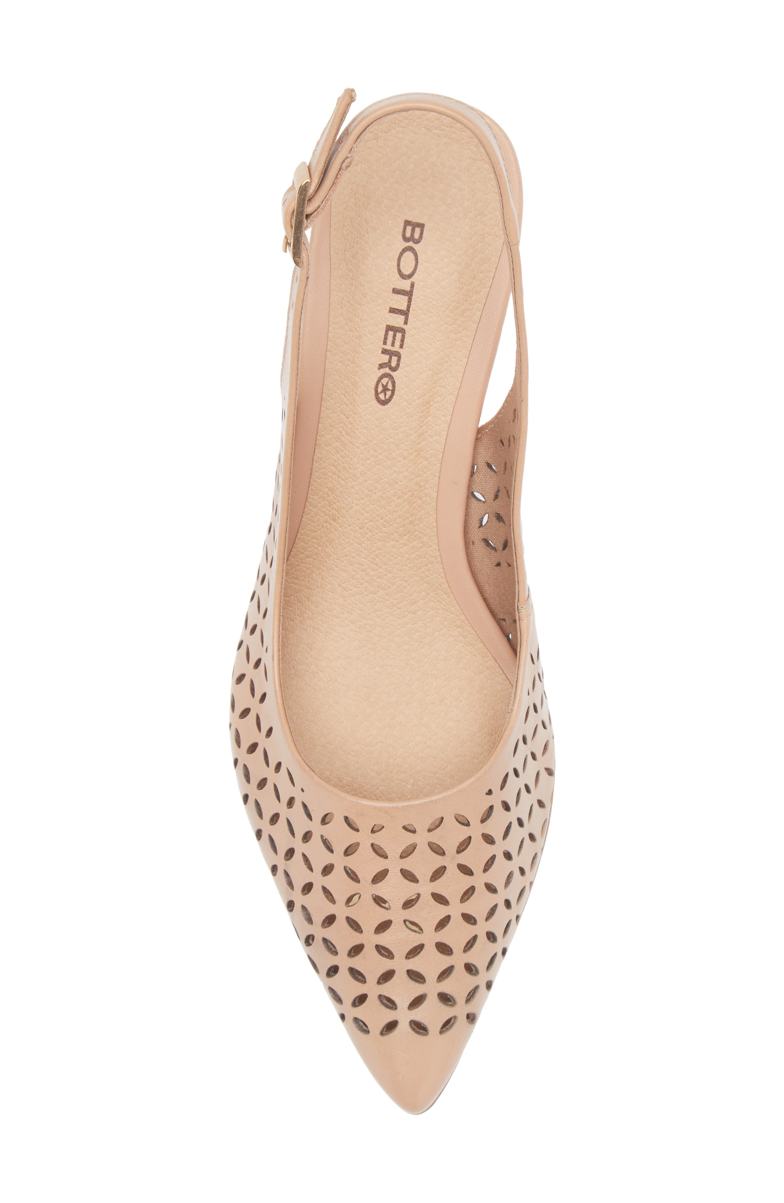 Bottero Janet Slingback Pointed Toe Pump, Alternate, color, Brown Sugar