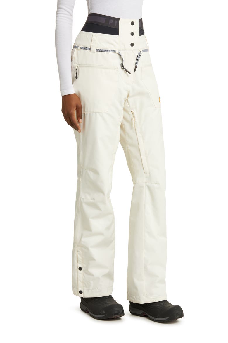 Treva Waterproof Insulated Ski Pants, Alternate, color, LIGHT MILK