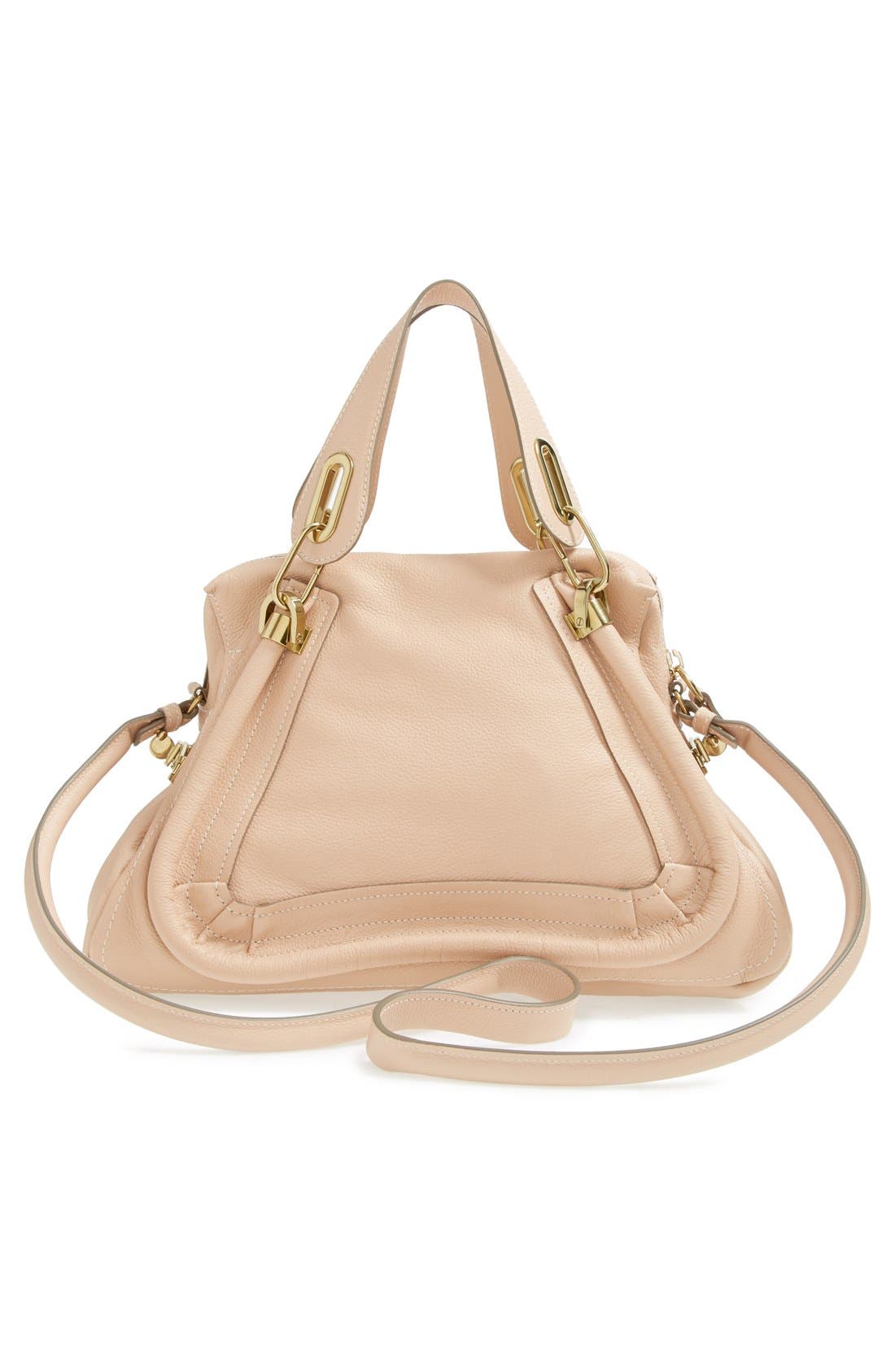 'Paraty - Medium' Leather Satchel, Alternate, color, BLUSH NUDE