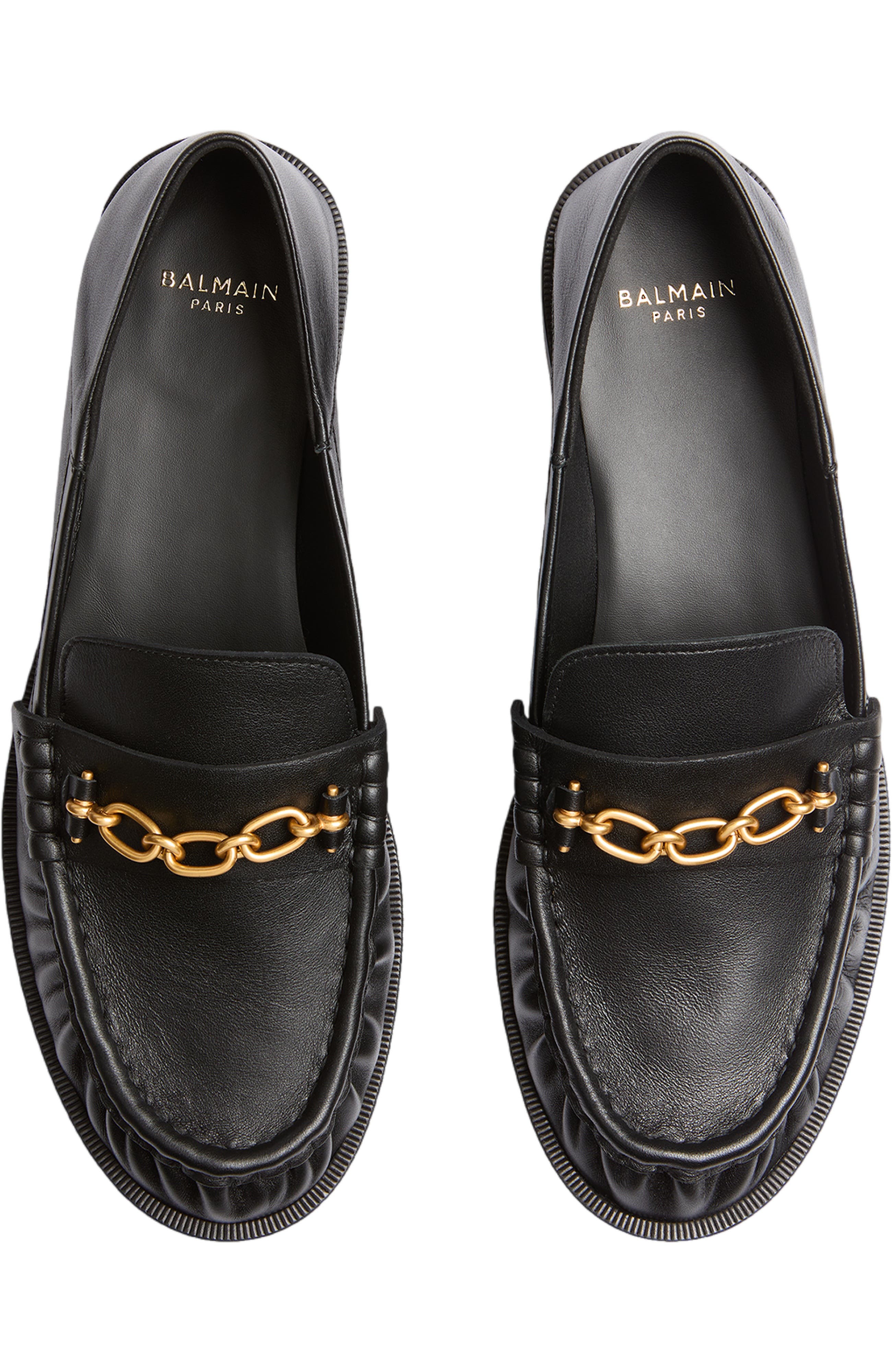 Sync smooth leather loafers, Alternate, color, black