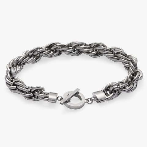 Large Rope Chain Toggle Bracelet