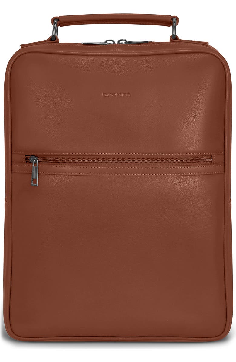 CHAMPS Onyx Modern Waterproof Backpack, Main, color, Brown