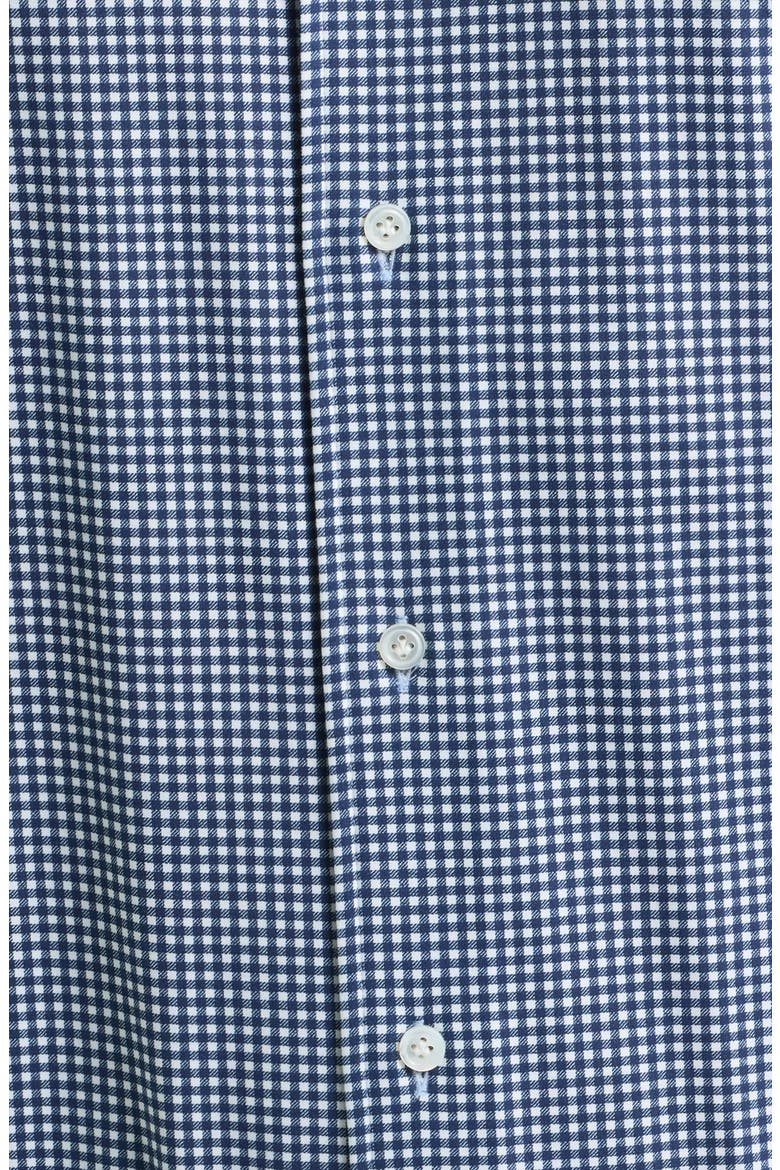 Excursionist Flex Tailored Fit Microcheck Wrinkle Resistant Button-Up Shirt, Alternate, color, CADET