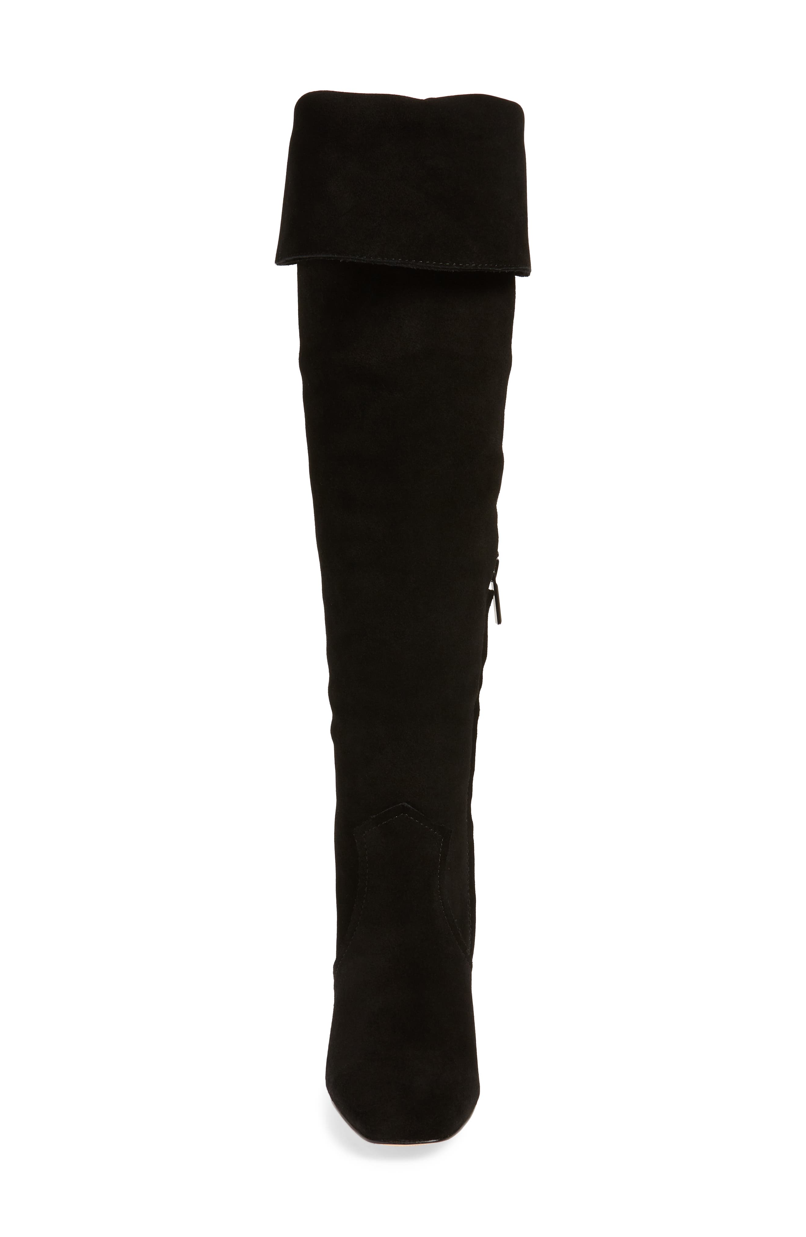 KARL LAGERFELD PARIS Razo Tassel Knee High Boot, Alternate, color, 