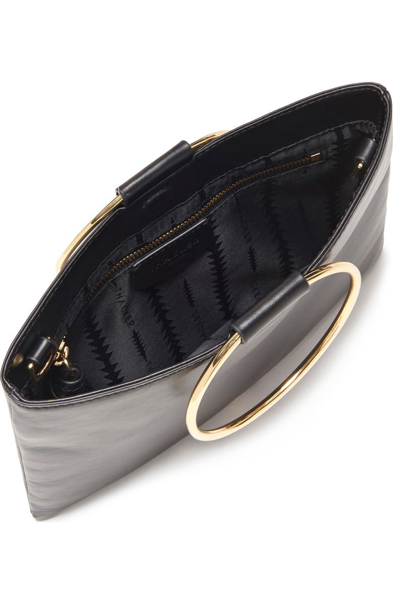 Thacker Le Pouch Leather Ring Handle Crossbody Bag, Alternate, color,