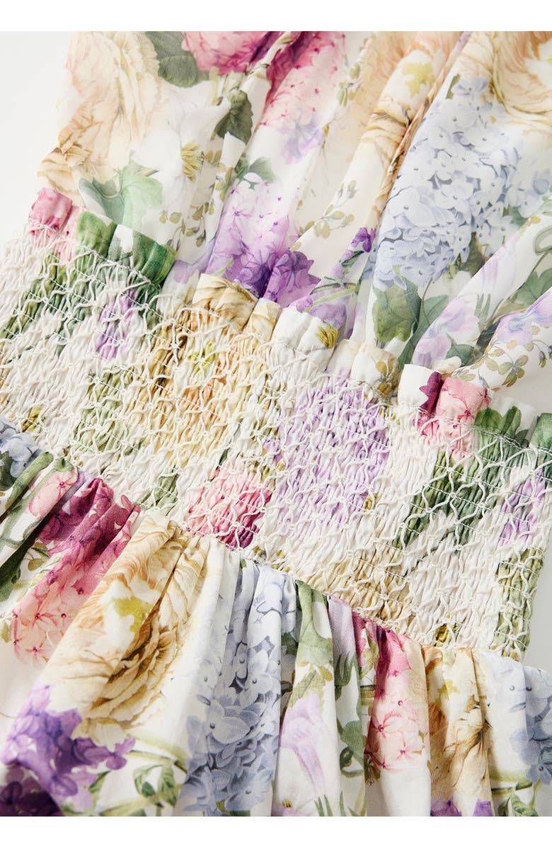 Marlo Kids Seraphina Halter Neck Frill Mini Dress, Alternate, color, Floral