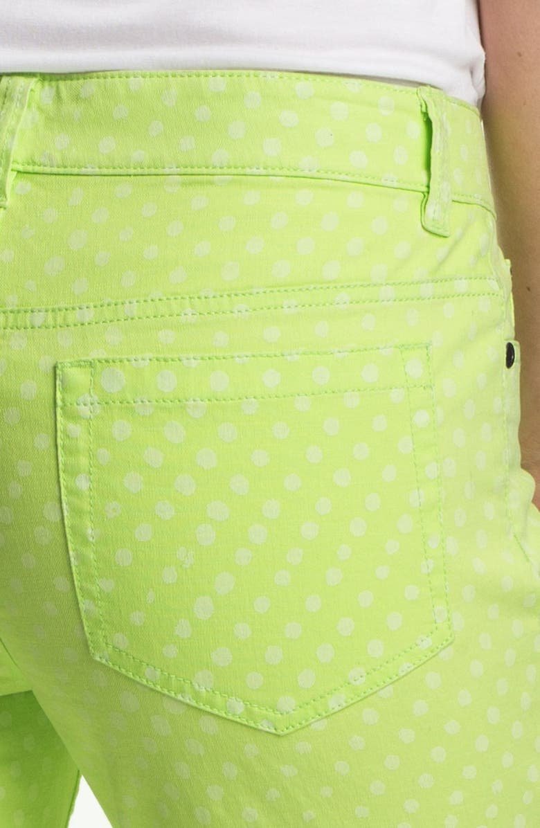 Two by Vince Camuto Polka Dot Straight Leg Jeans, Alternate, color, 