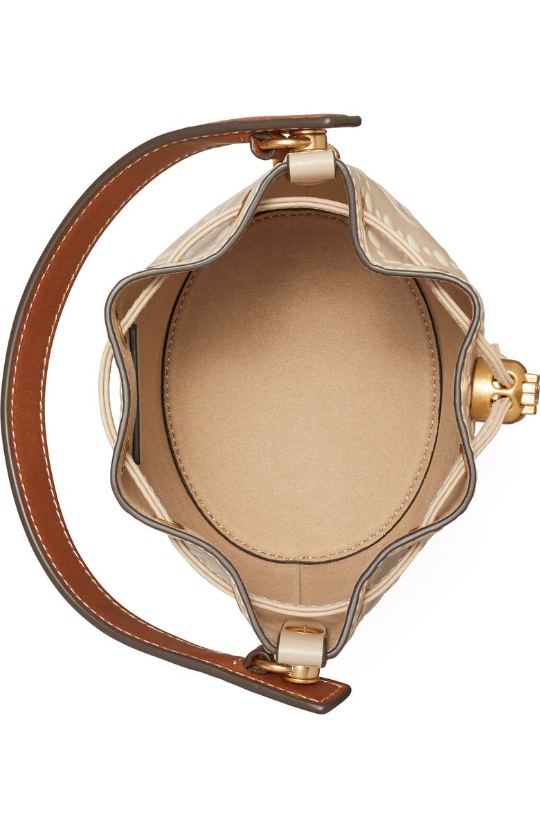 Tory Burch T Monogram Embossed Bucket Bag, Alternate, color,