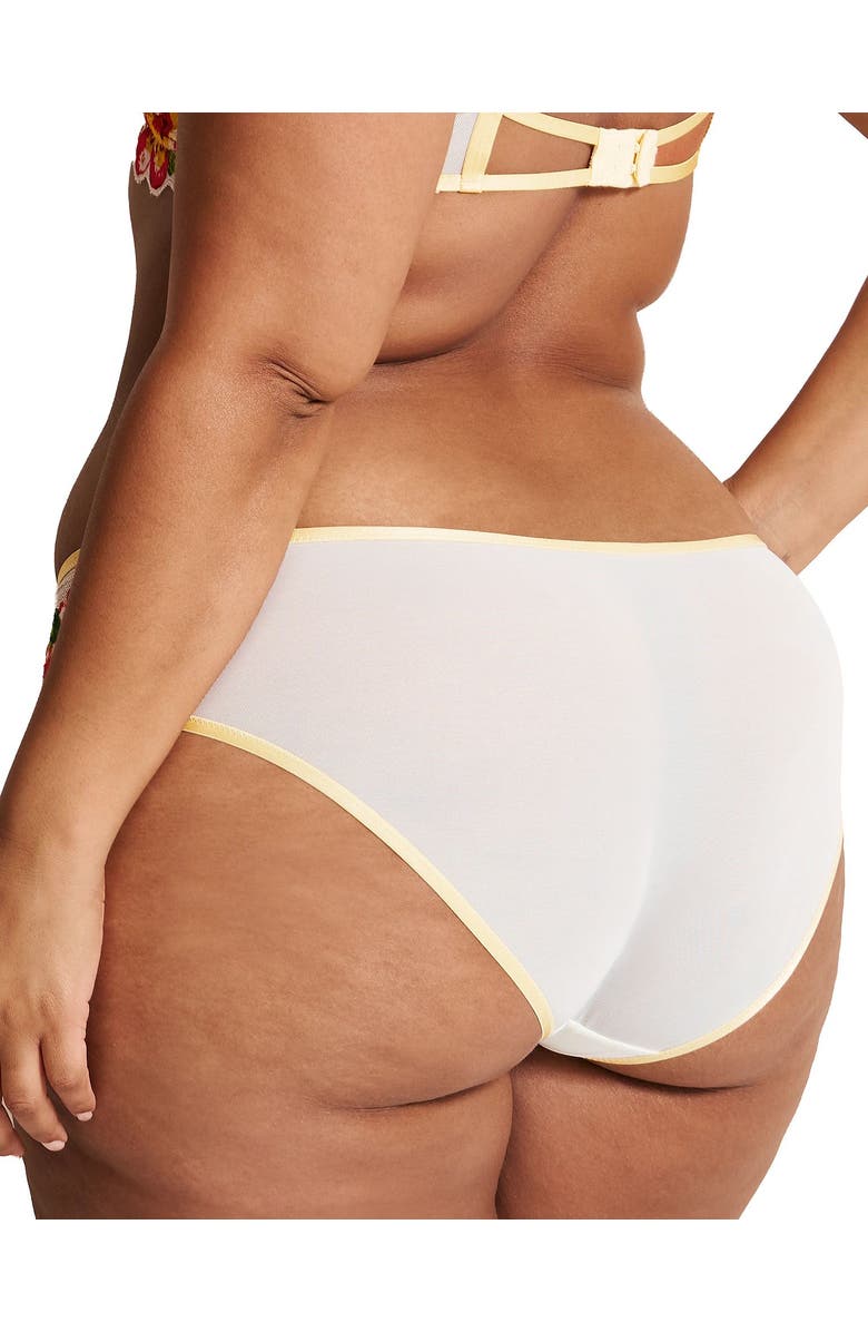 Adore Me Liesel Hipster Panties, Alternate, color, Floral White