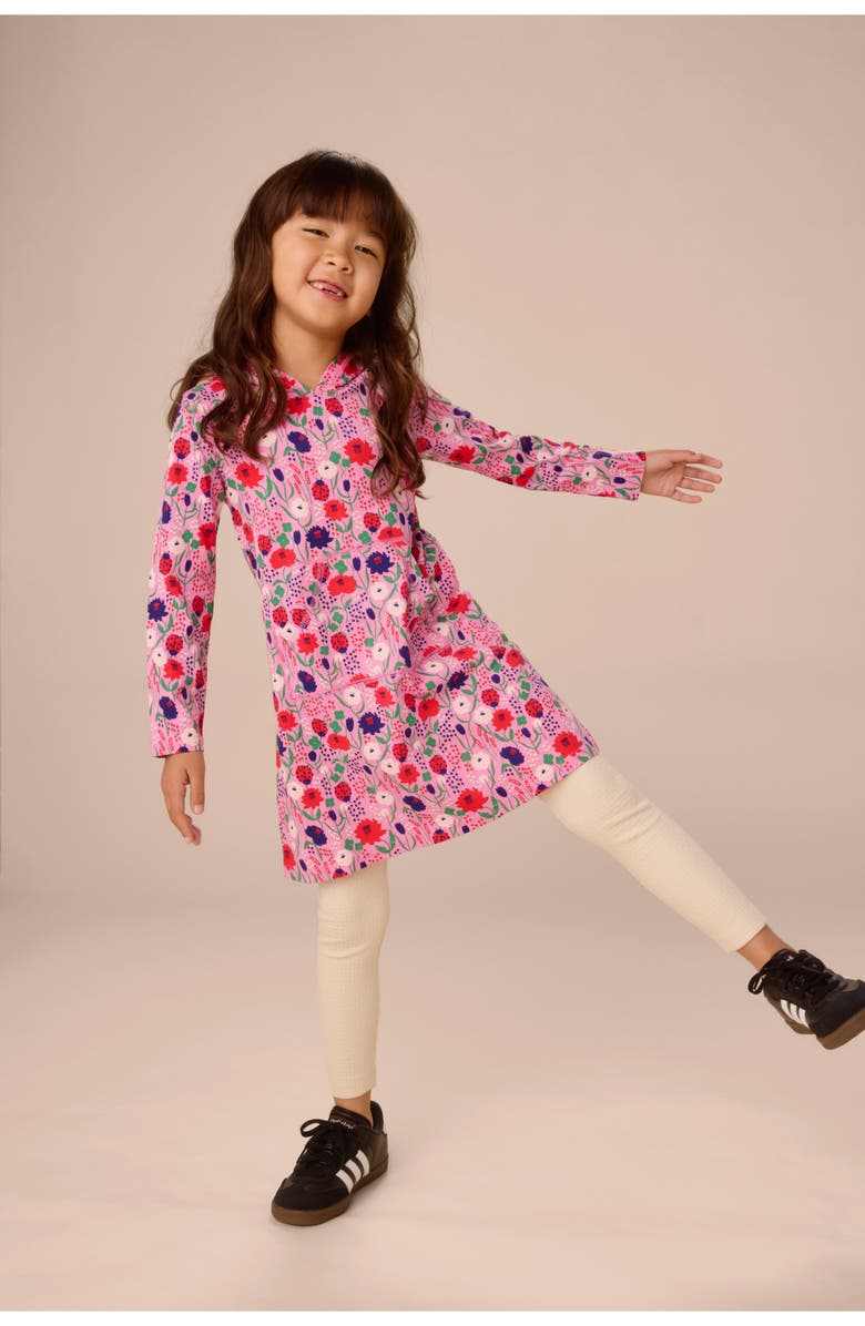 Tea Collection Hooded Pocket Dress, Alternate, color,